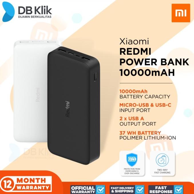 Power Bank Xiaomi Redmi 10000mAH - Redmi Powerbank 10000 mAH
