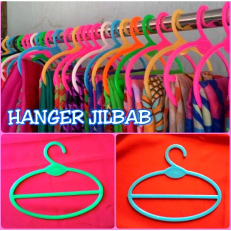 Hanger hijab oval / gantungan syal scarf