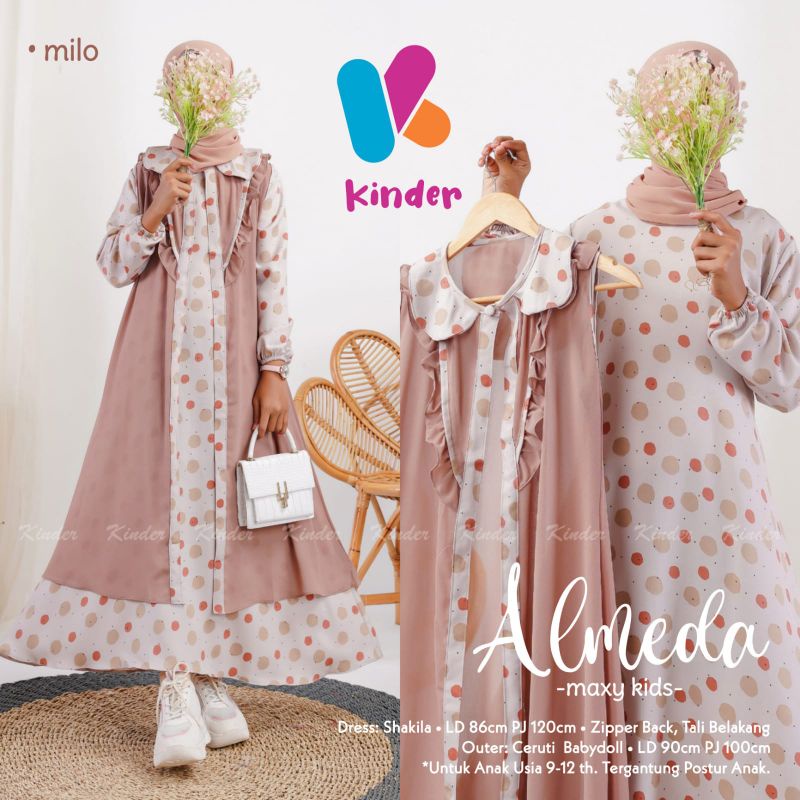 ALMEDA MAXY KIDS BY KINDER | Dress/gamis Anak Remaja