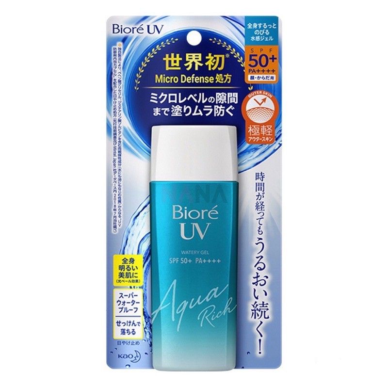 Biore UV Aqua Rich Sunscreen Watery Gel SPF 50 PA++++ Waterproof