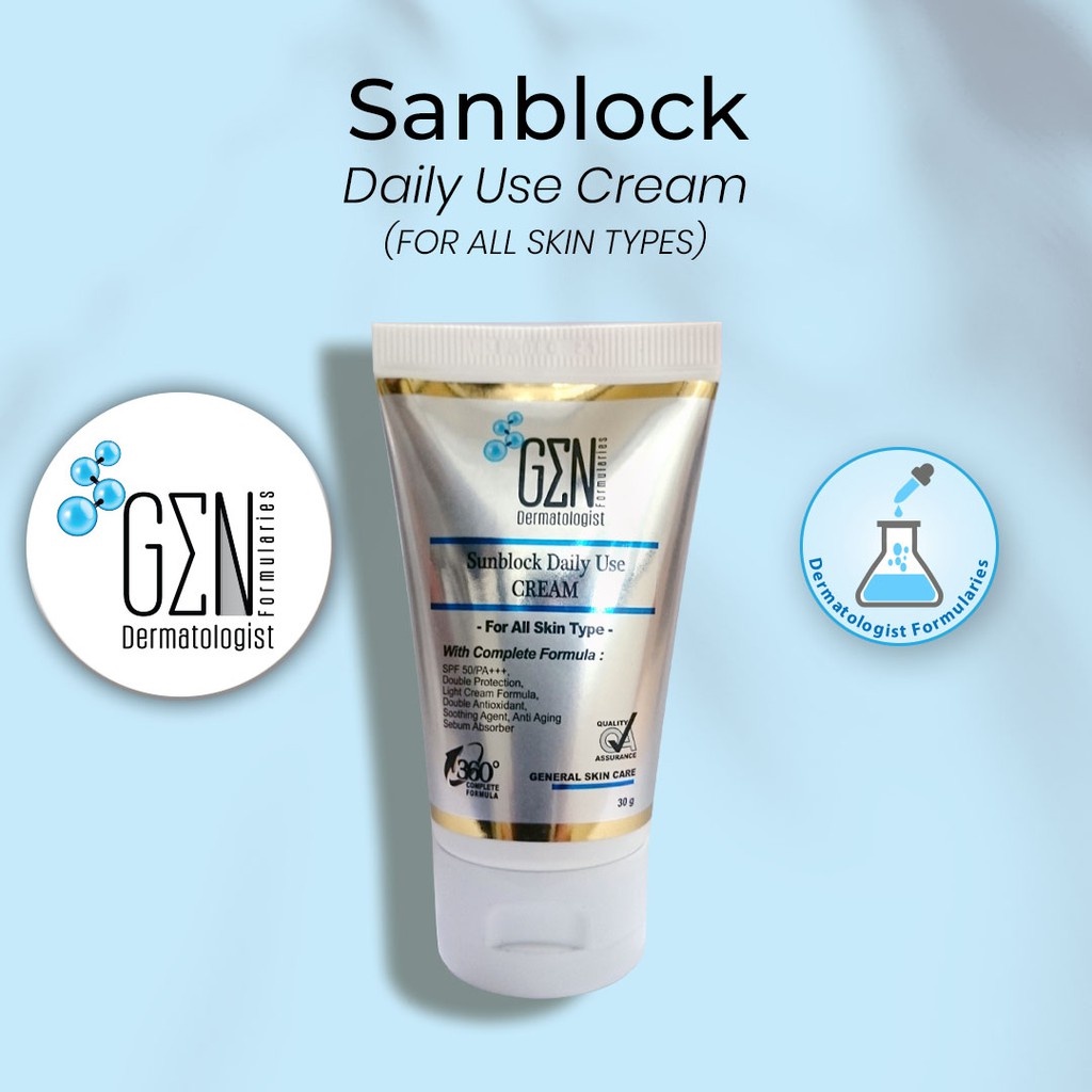 Gen Sunblock Daily Use Cream 30 Gr