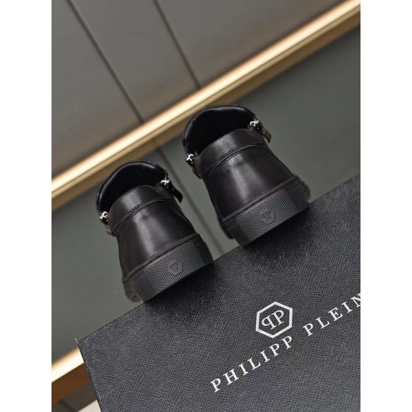 sepatu pria philipp plein slip on sneaker cowok pp mirror luxury p1shoes