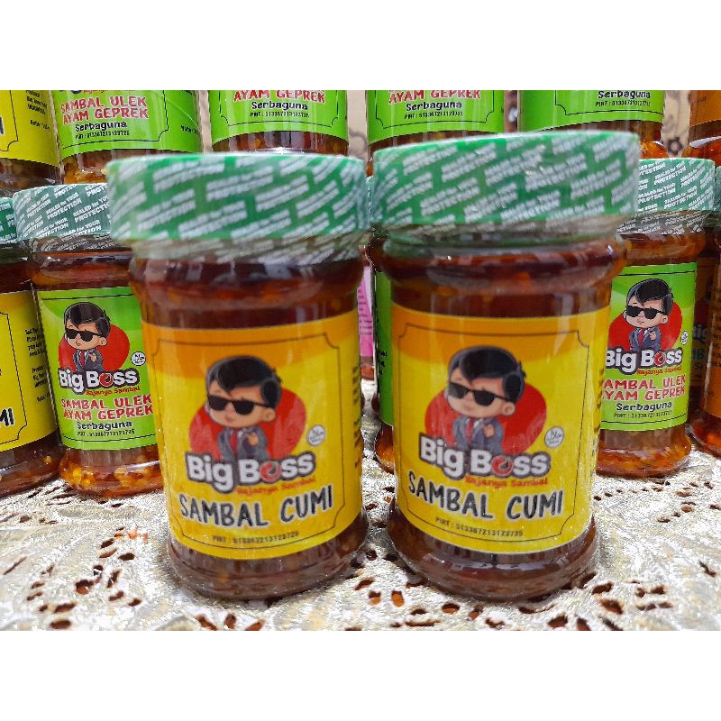 

SAMBAL CUMI TERI BAWANG TONGKOL AYAM GEPREK BIG BOSS BOTOLAN JAR PEDAS MANTAP MAKNYOS GURIH ENAK LAUK COCOL NIKMAT RUMAHAN HOMEMADE