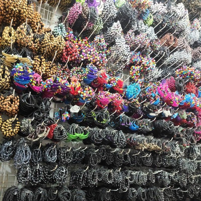 Grosir!!! Gelang Tangan Batu hitam Blackonyx piringan tali serut lusinan isi 12pcs