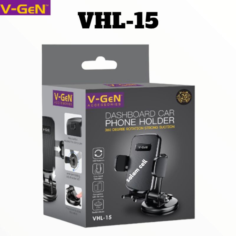 Dudukan hp Holder V-GEN VHL-15 Holder Mobil Original Vgen Vhl 15 Garansi Resmi