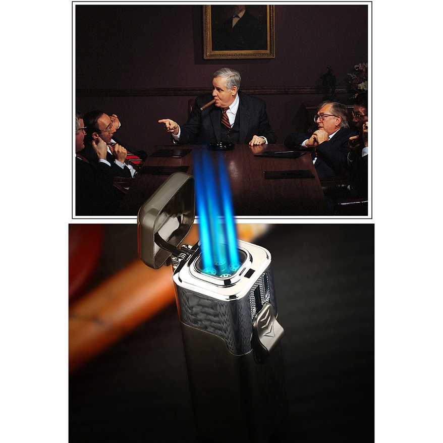 KOREK API GAS FOUR FIRE JET FLAME LIGHTER WINDPROOF