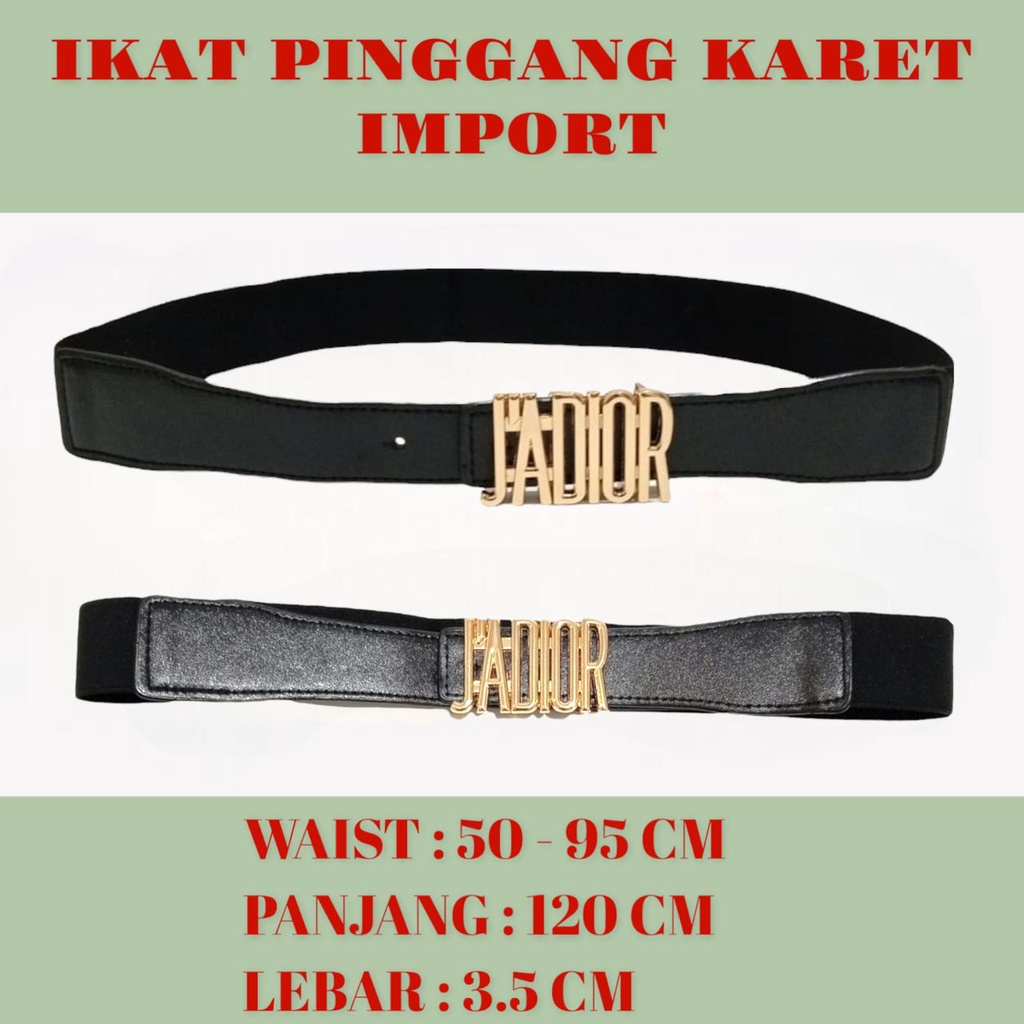 UP [SMARTGIRL] READYSTOCK TERMURAH KARET BELT / IKAT PINGGANG WANITA IMPORT 00560-00564