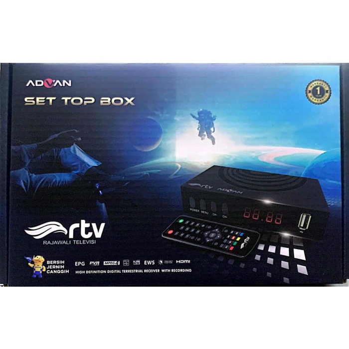 ADVAN DIGIPRO DVBT2 DVB-10KK Kominfo 1080p Set Top Box STB Digital TV PRODUK TERBATAS