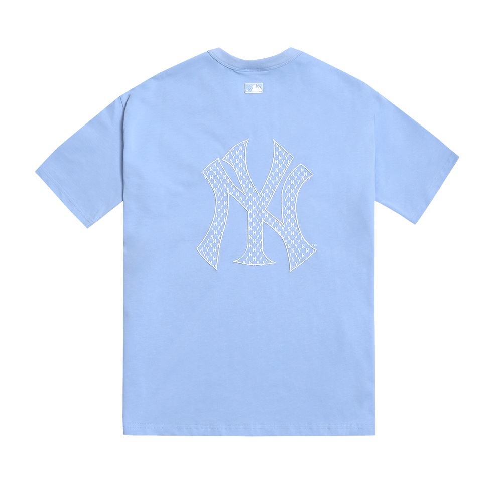 M7B NY Yankees Back Monogram Logo T-Shirt Light Blue