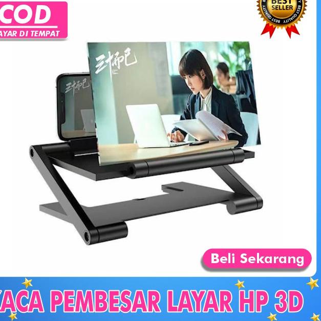 Menarik alat pembesar tampilan layar hp proyektor mini portable untuk hp kaca pembesar smartphone ha