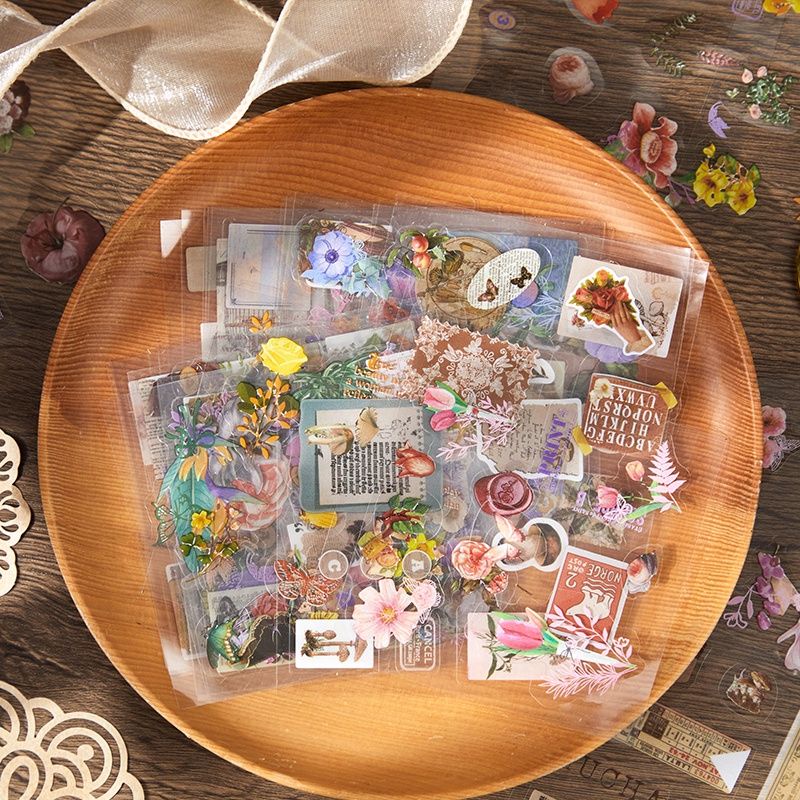 

MINI STICKER SET VINTAGE/CUTE (Isi 4 lembar)