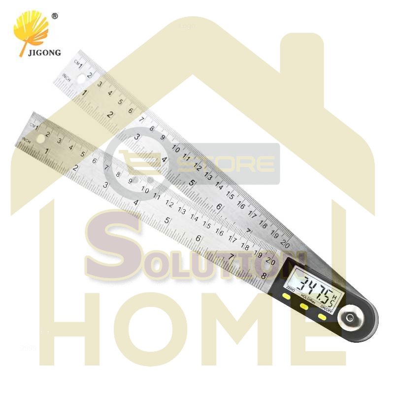 

HSS TOOLS - JIGONG Penggaris Digital Inclinometer Goniometer Level Angle 20 cm - TL454