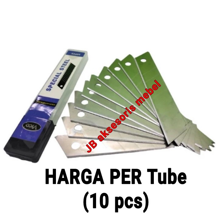 

ISI PISAU CUTTER BESAR 10 PCS MERK MAXI | Refill Kater Besar