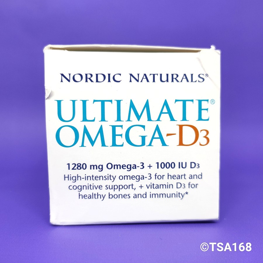 Nordic Naturals Ultimate Omega 1280 mg D3 1000 IU 60 Softgel ORI USA