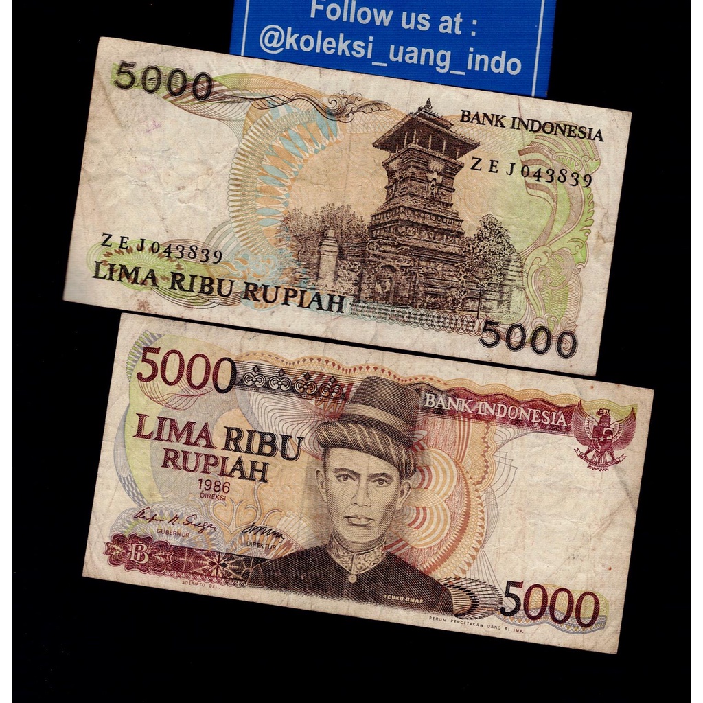 Uang Kuno 5000 Teuku Umar 1986 Beredar