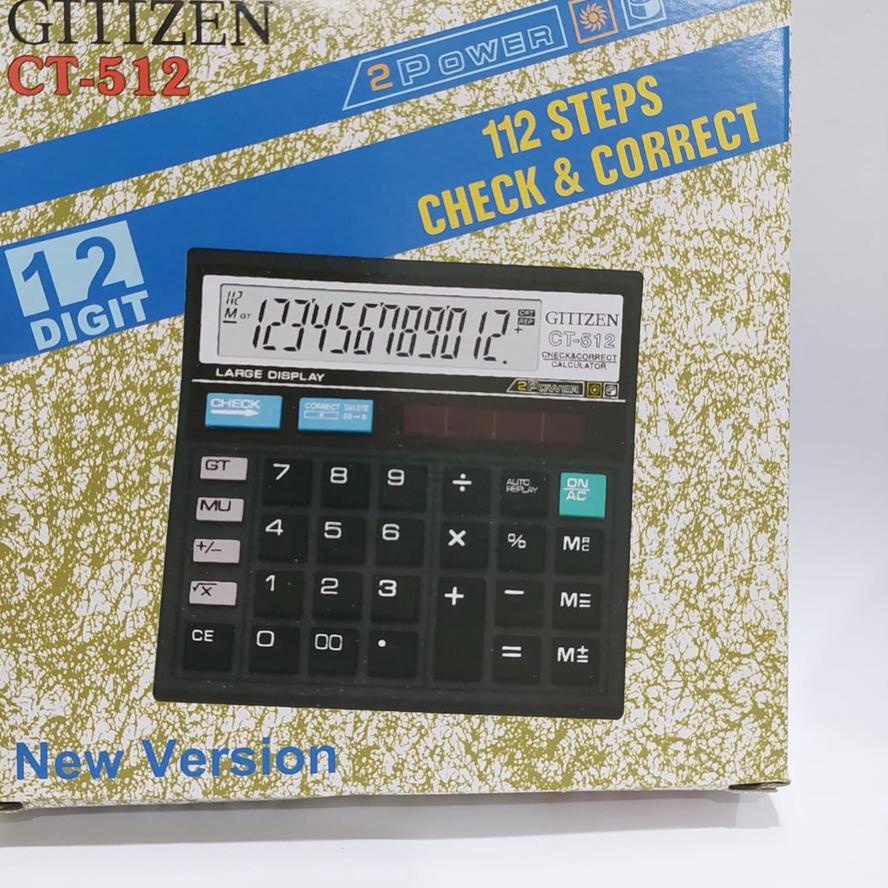 

▌▌▌ Kalkulator Calculator CLTHZEN CT-512 12Digit Mirip Citizen 512 GITHZEN WARNA WARNI
