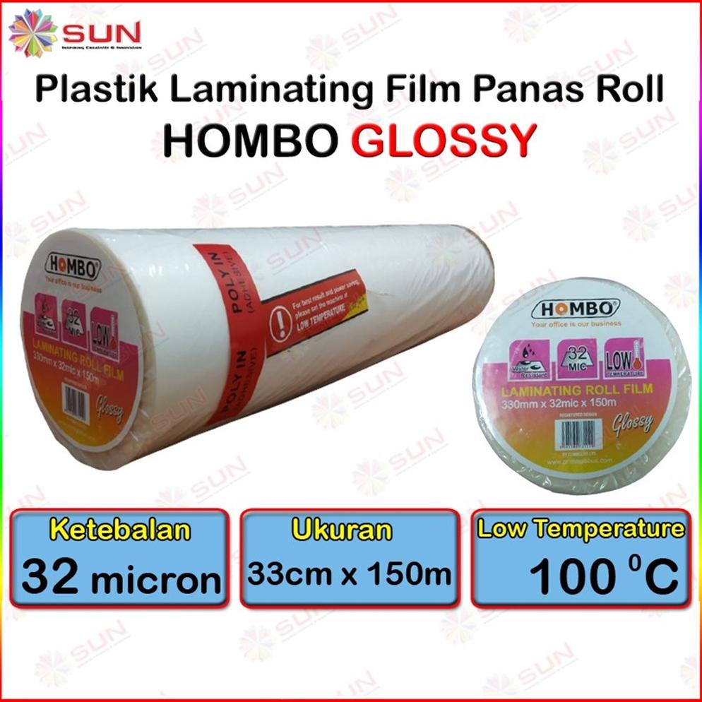 

PLASTIK LAMINATING PANAS ROLL HOMBO 32 MICRON 33 CM X 150 M GLOSSY / DOFF LOW TEMPERATURE ( UNTUK MESIN LAMINATING LAMINASI PANAS ROLL ) TERLARISS...,,,,,
