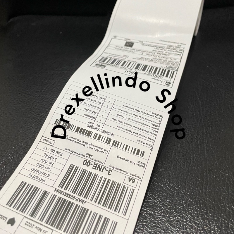 Kertas Thermal Label Stiker Continuous 78x50mm 13 meter