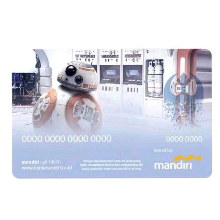 Mandiri eMoney eTOLL - edisi STAR WARS - ROBOT R2-D2 ORI /Like eTOLL Tapcash Flazz or Brizzi