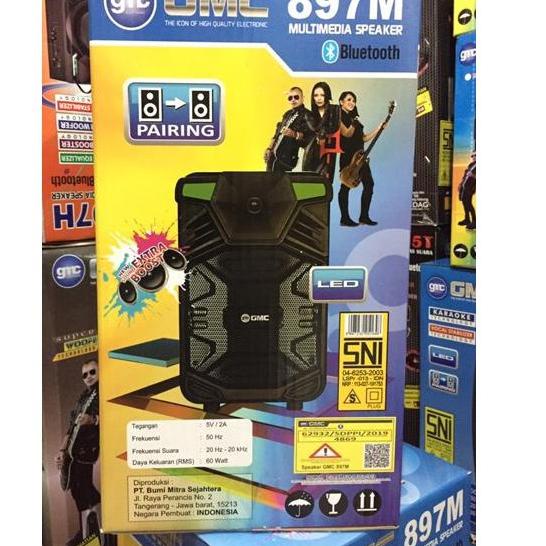 Paling Laris SPEAKER BLUETOOTH KARAOKE GMC-897M BT bonus mic / SPEAKER BLUETOOTH GMC-897M BT