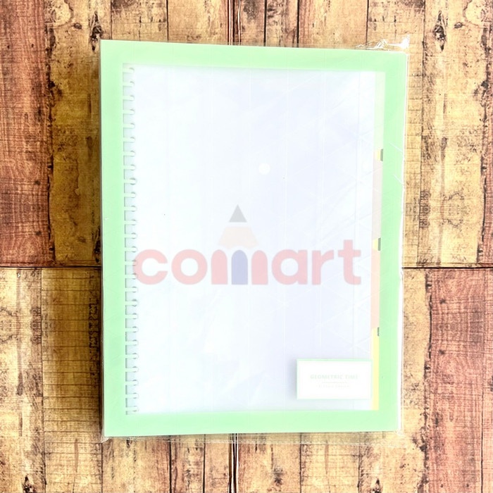 

MAP BINDER WENGU A5 B5 MOTIF GEOMETRIC TIME RING BESI PASTEL PLUS ISI