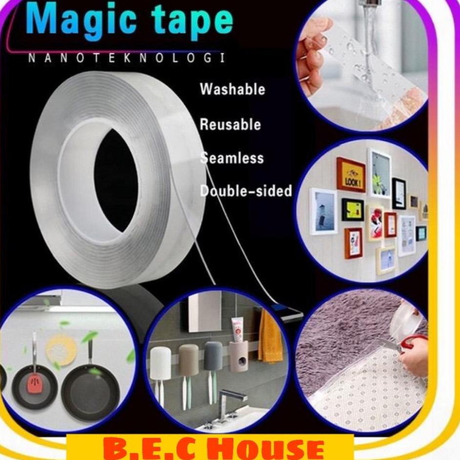 

(V>4E✔) [Cuci Gudang] Double Tape Nano Tape Ivy Grip Tape Bening Multifungsi Isolasi Solatape Tip trending