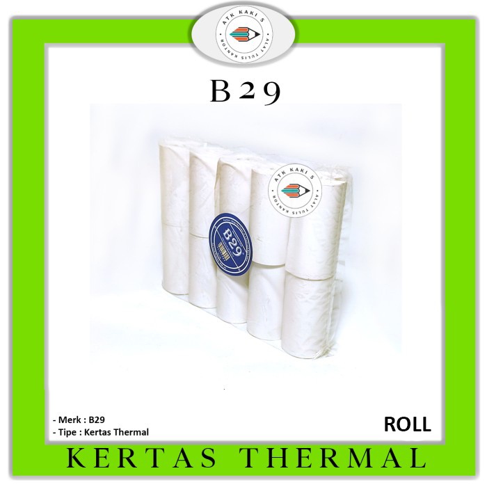 

B29 - Thermal Paper 57x30 - ROLL