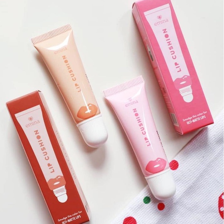 ❄️MATCHA❄️ EMINA LIP CUSHION - LIPSTICK CUSHION BPOM ORIGINAL