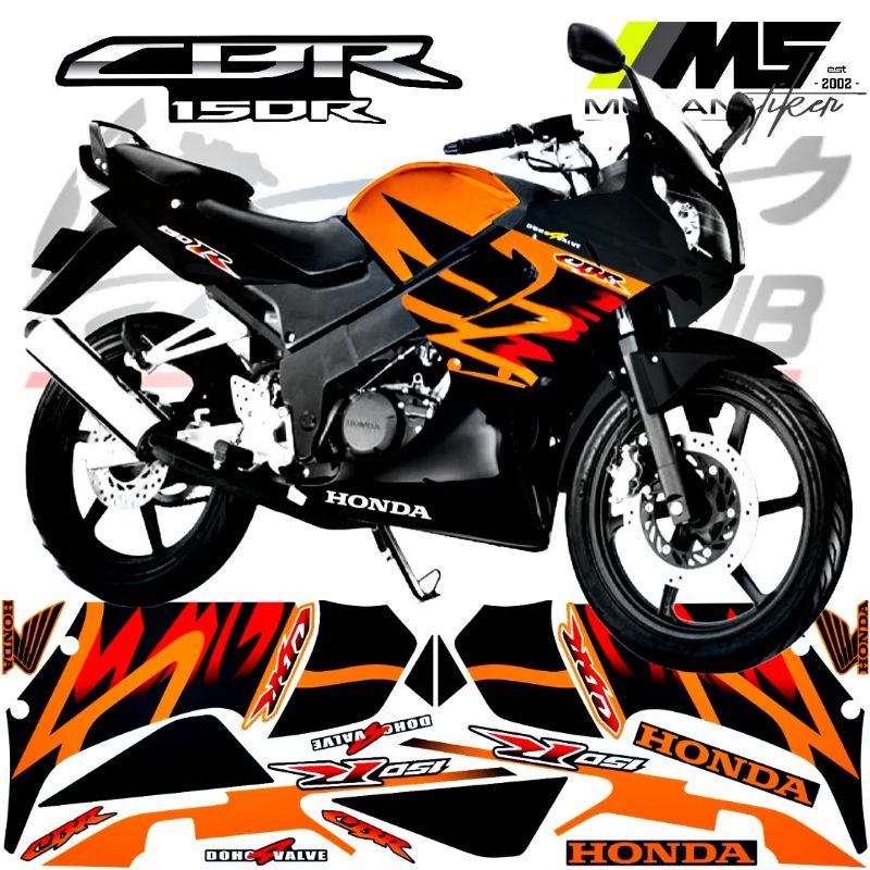 Decal Sticker Striping Variasi Motif Ori Honda CBR 150 R OLD 2003-2004-2005-2006-2007-2008-2009 /CBR