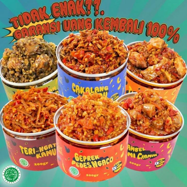 

[B-Q3Q-✔] Eat Sambel Sambel Cumi Sambel Teri Tuna Ayam Suwir Eatsambel 200gr_terviral