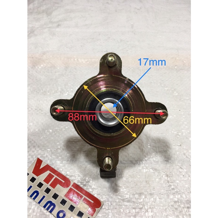 Nap - Hub Roda Depan Cakram Baut 4 Atv-Gokart-Buggy 110-125 #Original
