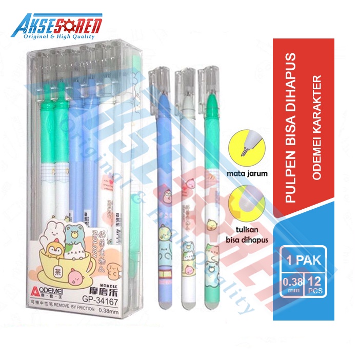 

Pulpen 1 Pack Murah Karakter Bisa Hapus [1 Pack/12 Pcs] / Bolpoin Dihapus / Pena Yang Bisa Di Hapus / Bolpoint Penghapus Ajaib / Bolpoin Gel 1 Pak