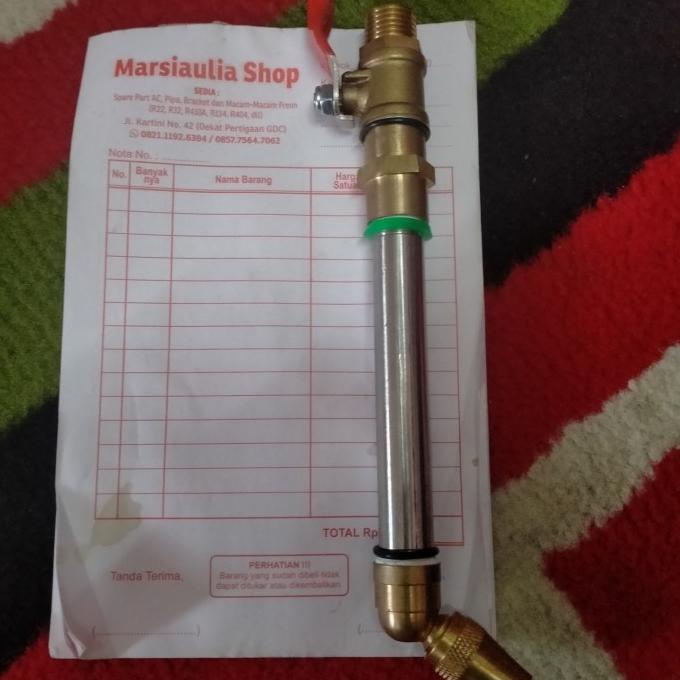 Nozzle steam bengkok dengan stick gagang panjang