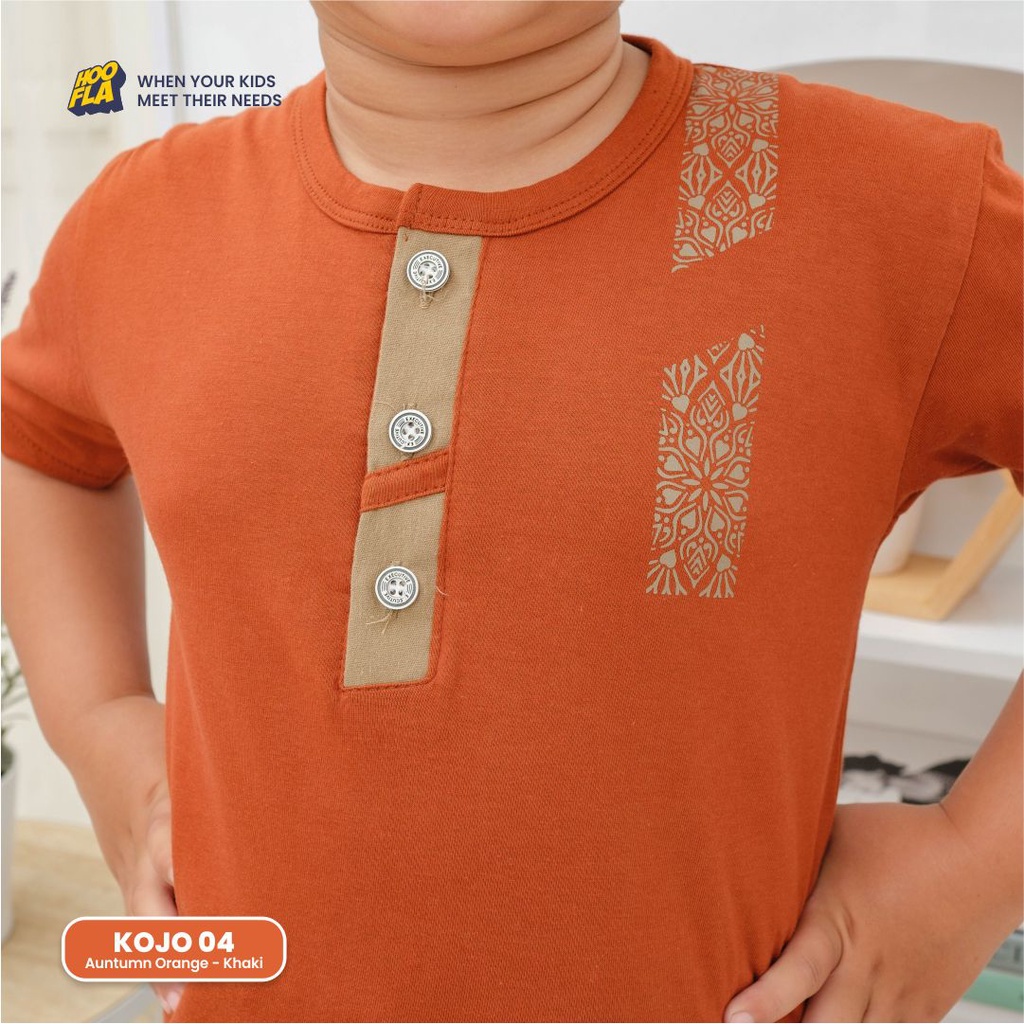 Setelan Koko Kaos Celana Jogger Anak Laki Laki 3 - 12 Tahun Set Joger Baju Muslim Islami Premium Original Branded Hoofla Kids Usia 4 5 6 7 8 9 10 11