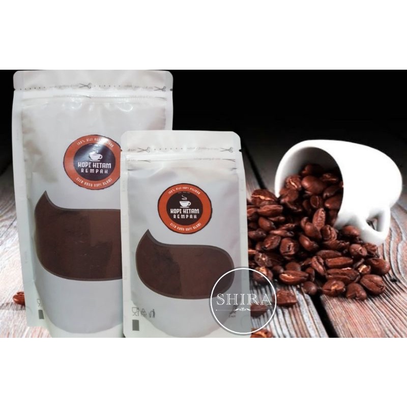 

Kopi Hitam Bubuk Rempah Premium 250 gram Kopi Tumbuk Deplok Tradisional