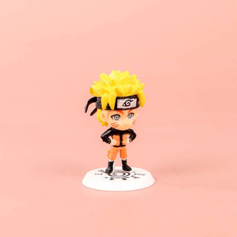 Action Figure Naruto 6 PCS itachi sasuke gaara killer bee obito uchiha