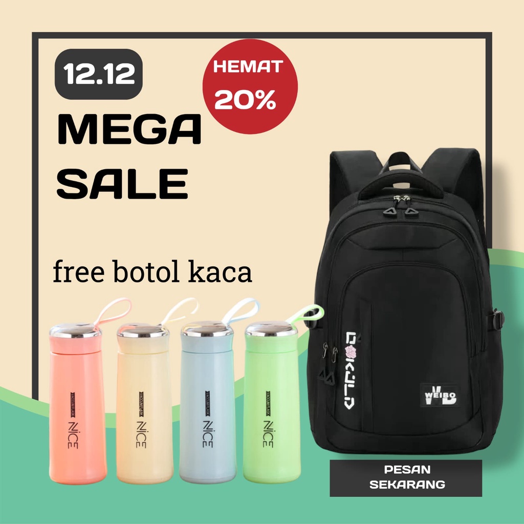 [PROMO] Ransel Laptop/ Ransel Kuliah Cartelo Import Murah Meriah Unisex model 8006