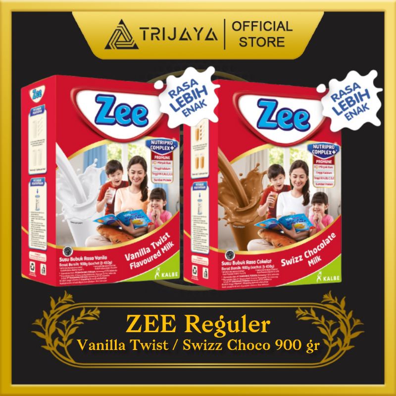 

Zee Reguler 875 gr - Susu anak rasa Vaniila Twist / Swizz Chocolate