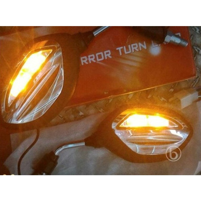 Spion Led Lampu Sein Honda Beat Vario 125 Vario 150 160 Genio Scoopy Original AHM Kaca Sepion Sen Motor Honda Asli Mirror Turn Lamp