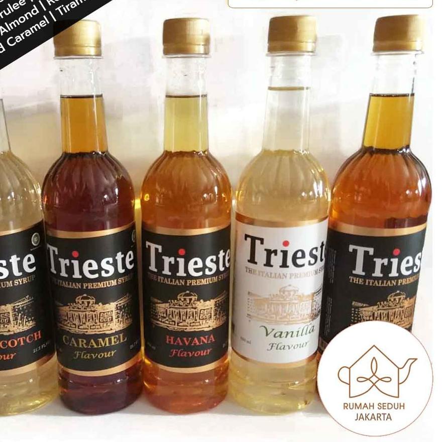 

READY ✅Trieste Italian Syrup 650 mL - Coffee Syrup : Caramel, Vanila, Rum, Hazelnut, Irish Cream, Almond|RA8