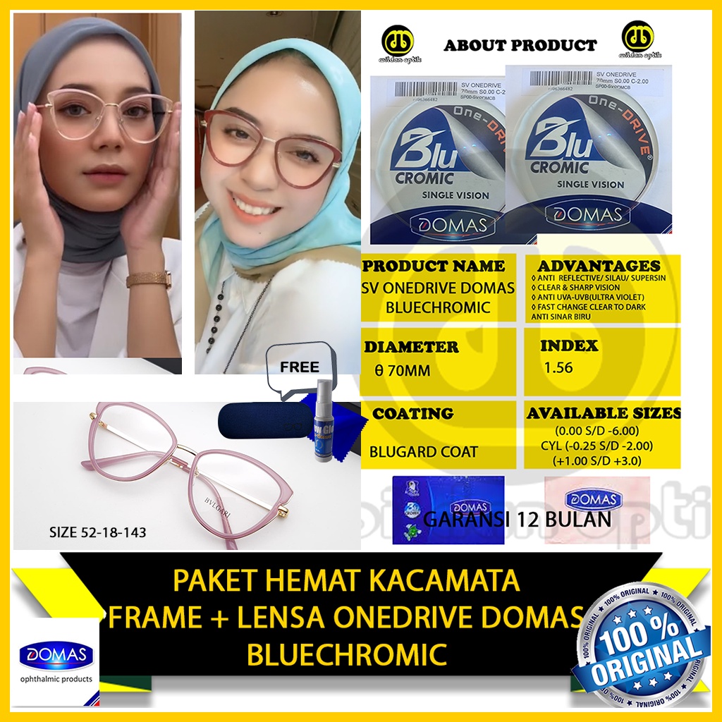 Jual KACAMATA LENSA DOMAS ONEDRIVE BLUECHROMIC NIGHT VISION ORIGINAL ...