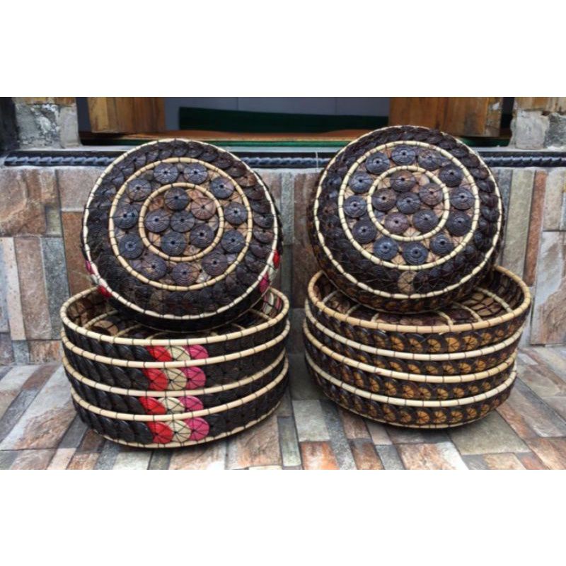 tamas sodan Bali UK 22 cm,batok kelapa 5pcs,tempat sodan Bali, kerajinan batok kelapa