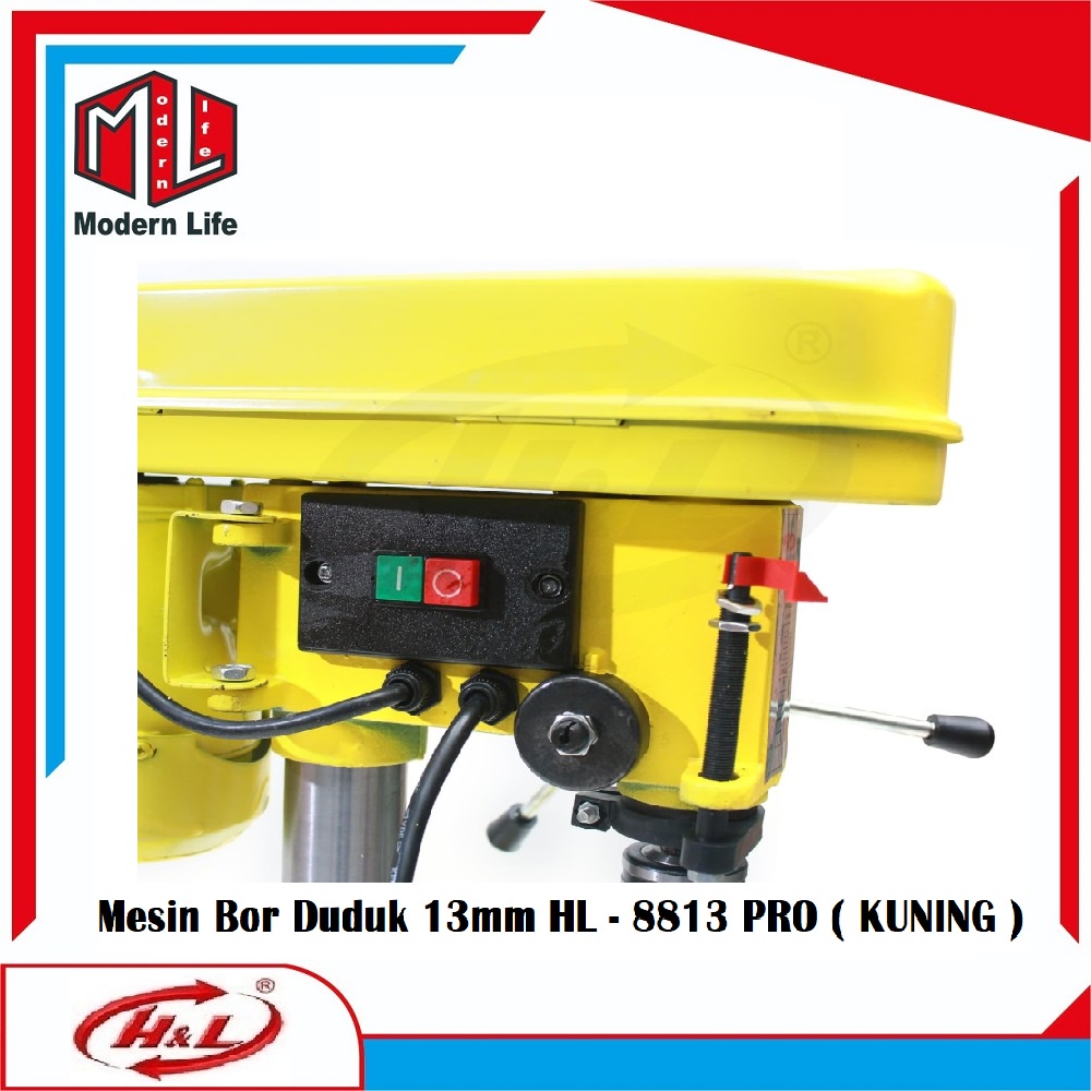 Mesin Bor Duduk 13mm / Bench Drill 13mm H&amp;L PRO 8813