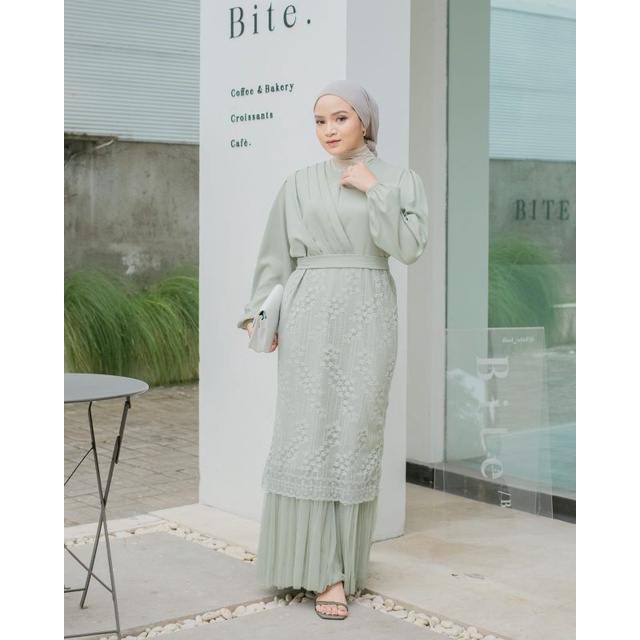 [ORI] Carrida Laila Brukat Dress Duyung Mermaid Ld 104 dan 110/Dress Duyung Malaysian Pesta Kondangan Lebaran 2024 Kekinian