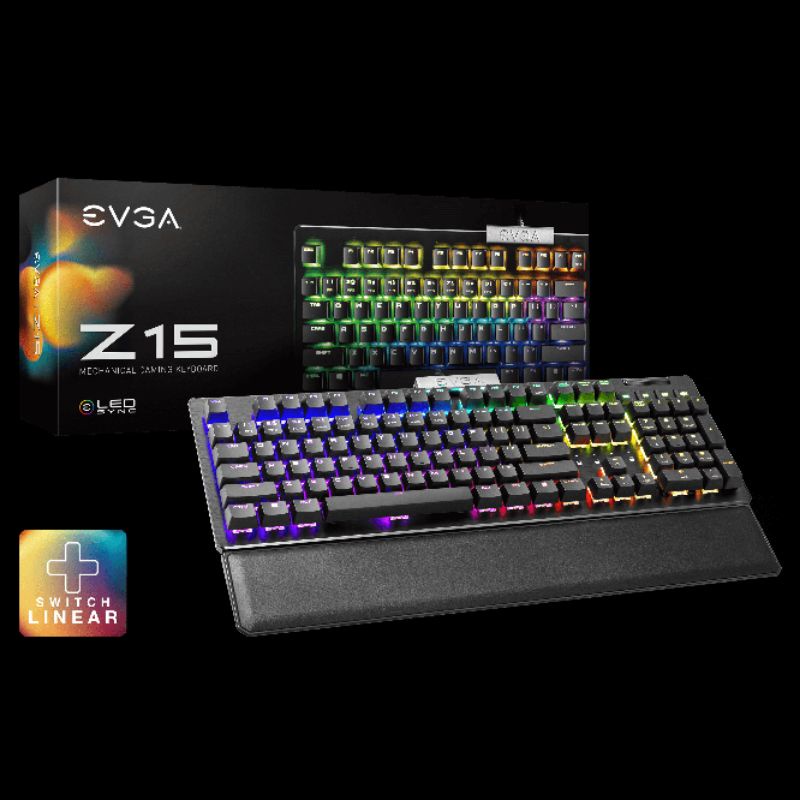 EVGA MECHANICAL GAMING KEYBOARD Z15 SWAPPABLE KEY SWITCH