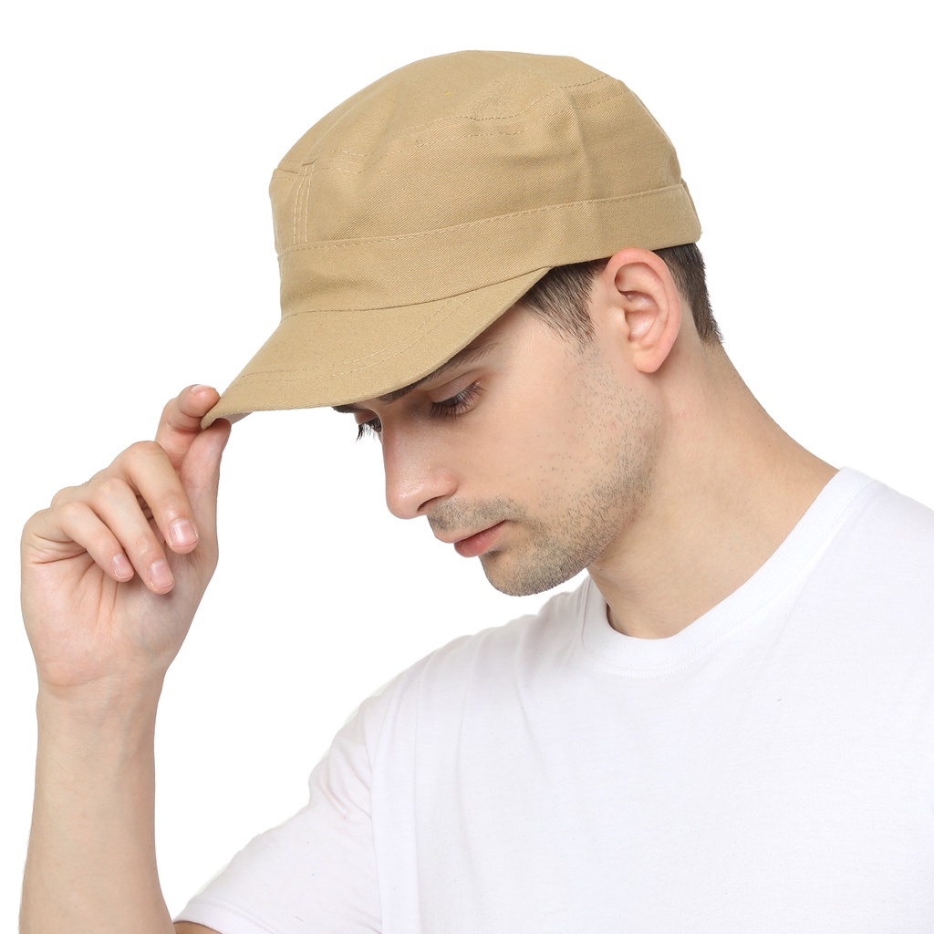 Topi Komando / Topi Tentara Polos Canvas Unisex - Banyak Plihan Warna (COMB)