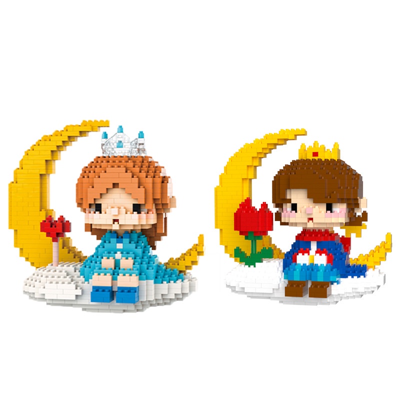 Mainan Balok Susun Pangeran Kecil Mainan Anak Mainan Edukasi DIY 3DPuzzle Nano Block