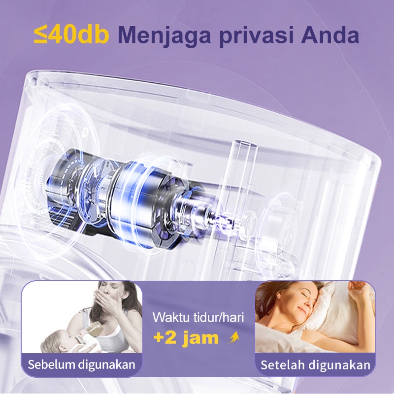 AmazeFan pompa asi handsfree pompa asi manual electric tanpa kabel handsfree breastpump 4mode dan12 tingkat penyesuaian kekuatan alat pompa asi mom uung yang dapat dipakai Diam Tanpa rasa sakit Meningkatkan produksi susu Anti-kebocoran dan aliran balik