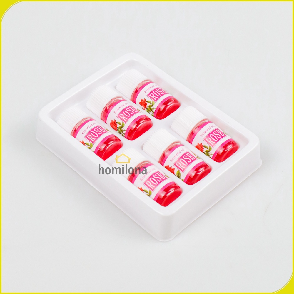 Taffware HUMI Essential Oils Minyak Aromatherapy Diffusers 3ml Rose 6 PCS 26461