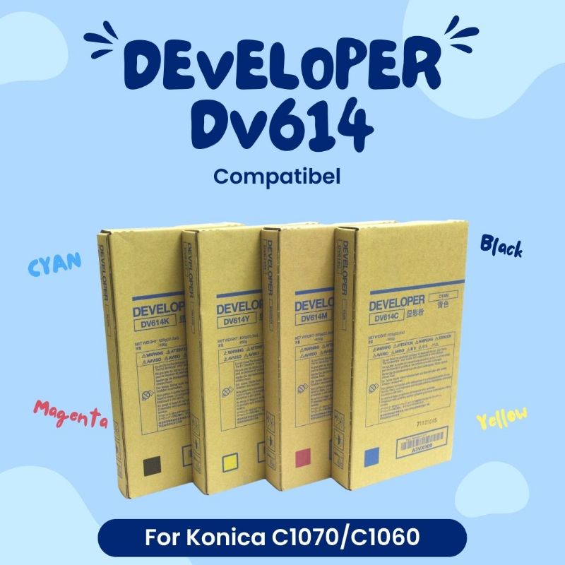 developer konica minolta dv614 y